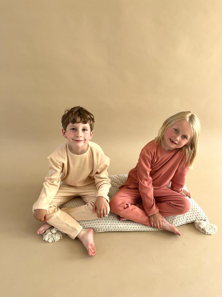 Unisex Ribbed Biscuit Pyjama